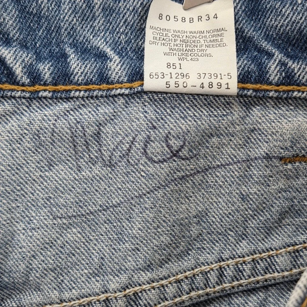 VTG 1996' Levi's 550 Relaxed Fit Jeans Mens 40x31 Denim‎ Pants USA Made *Altered